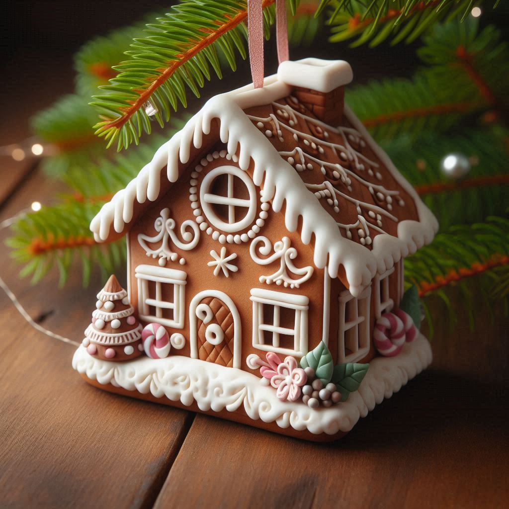 Clay Gingerbread House Decorating Party